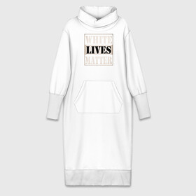 Платье удлиненное хлопок с принтом White lives matters в Курске,  |  | black lives matters | blm | white lives matters | wlm | трамп