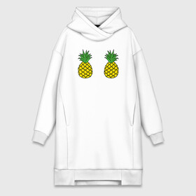 Платье-худи хлопок с принтом Ананасики в Курске,  |  | ananas | exotic | food | pineapple | summer | tropical | ананасики | ананасы | десерт | джунгли | еда | лето | листья | море | овощи | океан | острова | отпуск | пальмы | плоды | пляж | растения | сладкая | тропики | тропические