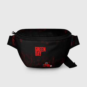 Поясная сумка 3D с принтом green day в Курске, 100% полиэстер | плотная ткань, ремень с регулируемой длиной, внутри несколько карманов для мелочей, основное отделение и карман с обратной стороны сумки застегиваются на молнию | american idiot | boulevard of broke | day | green | green day | green day hits | green day lyrics | green day mix | green day music video | green day official | green day songs | green day videos | greenday | music | music video | official | warner record