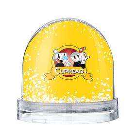 Снежный шар с принтом CUPHEAD / КАПХЕД. в Курске, Пластик | Изображение внутри шара печатается на глянцевой фотобумаге с двух сторон | cuphead | боссы | игра | капхед