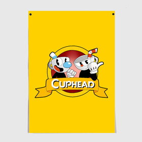 Постер с принтом CUPHEAD КАПХЕД в Курске, 100% бумага
 | бумага, плотность 150 мг. Матовая, но за счет высокого коэффициента гладкости имеет небольшой блеск и дает на свету блики, но в отличии от глянцевой бумаги не покрыта лаком | cuphead | боссы | игра | капхед