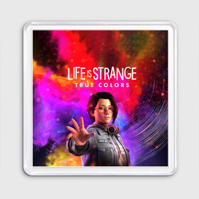 Магнит 55*55 с принтом Life Is Strange True Colors в Курске, Пластик | Размер: 65*65 мм; Размер печати: 55*55 мм | life is strange | life is strange true colors | жизнь странная штука | лайф из стенж тру колорс | лайф из стренж