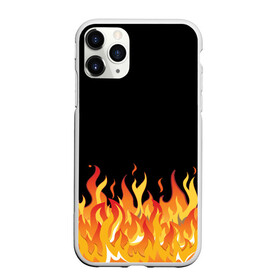 Чехол для iPhone 11 Pro матовый с принтом ОГОНЬ И НИЧЕГО ЛИШНЕГО в Курске, Силикон |  | blaze | cs go | csgo | блазе | блейз | вектор | кс го | ксго | на черном фоне | нечего лишнего | огонь | пламя | языки пламени