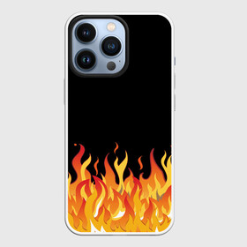 Чехол для iPhone 13 Pro с принтом ОГОНЬ И НИЧЕГО ЛИШНЕГО в Курске,  |  | blaze | cs go | csgo | блазе | блейз | вектор | кс го | ксго | на черном фоне | нечего лишнего | огонь | пламя | языки пламени