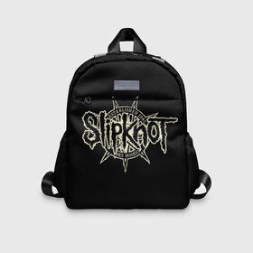 Детский рюкзак 3D с принтом Slipknot 1995 в Курске, 100% полиэстер | лямки с регулируемой длиной, сверху петелька, чтобы рюкзак можно было повесить на вешалку. Основное отделение закрывается на молнию, как и внешний карман. Внутри дополнительный карман. По бокам два дополнительных кармашка | Тематика изображения на принте: metal | music | rock | slipknot | логотип | металл | музыка | надпись | пентаграмма | рок | слипкнот | узор | цифры