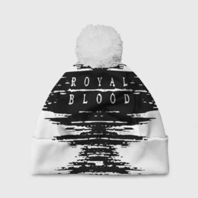 Шапка 3D c помпоном с принтом royal blood в Курске, 100% полиэстер | универсальный размер, печать по всей поверхности изделия | alternative rock | ben thatcher | blues rock | drums | garage rock | mike kerr | official music vi | official video | rock duo | royal blod | royal blood | royal blood official | royal blood uk | royal bloods | royalblood | the royal blood