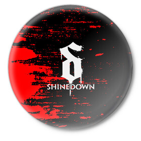 Значок с принтом shinedown в Курске,  металл | круглая форма, металлическая застежка в виде булавки | 45 shinedown | atlantic | atlantic records | brent smith | cut the cord | get up shinedown | music video | official video | rock | shinedown | shinedown (musical group) | shinedown devil | sound of madness | state of my head | zach myers