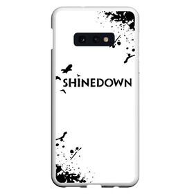 Чехол для Samsung S10E с принтом shinedown в Курске, Силикон | Область печати: задняя сторона чехла, без боковых панелей | 45 shinedown | atlantic | atlantic records | brent smith | cut the cord | get up shinedown | music video | official video | rock | shinedown | shinedown (musical group) | shinedown devil | sound of madness | state of my head | zach myers