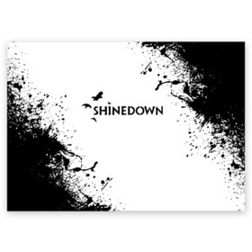 Поздравительная открытка с принтом shinedown в Курске, 100% бумага | плотность бумаги 280 г/м2, матовая, на обратной стороне линовка и место для марки
 | 45 shinedown | atlantic | atlantic records | brent smith | cut the cord | get up shinedown | music video | official video | rock | shinedown | shinedown (musical group) | shinedown devil | sound of madness | state of my head | zach myers