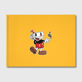 Альбом для рисования с принтом CUPHEAD КАПХЕД в Курске, 100% бумага
 | матовая бумага, плотность 200 мг. | art | cartoon | cup | cuphead | devil | dice | game | king | mugman | the | арт | бос | босс | голова | демон | дьявол | игра | капхед | магмен | мультик | мультфильм | платформер | чаша | чашка | человек | черт