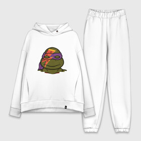 Женский костюм хлопок Oversize с принтом Donatello Bowie в Курске,  |  | donatello | leonardo | michelangelo | ninja | pizza | raphael | turtles | донателло | животные | карате | комикс | комиксы | леонардо | микеланджело | мультфильм | мутант | мутанты | ниндзя | пицца | рафаэль | сплинтер | супергерой