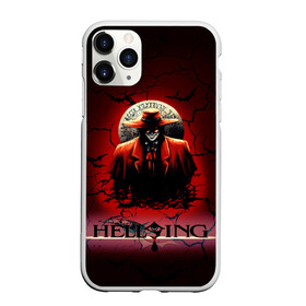 Чехол для iPhone 11 Pro матовый с принтом HELLSING SSS в Курске, Силикон |  | bats | cracked | hellsing film | hellsing lettering | hellsing print | helsing | red | van hellsing | ван хельсинг | красный | летучие мыши | надпись хельсинг | принт хельсинг | трещены | фильм хельсинг | хельсинг