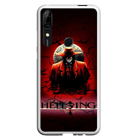 Чехол для Honor P Smart Z с принтом HELLSING SSS в Курске, Силикон | Область печати: задняя сторона чехла, без боковых панелей | bats | cracked | hellsing film | hellsing lettering | hellsing print | helsing | red | van hellsing | ван хельсинг | красный | летучие мыши | надпись хельсинг | принт хельсинг | трещены | фильм хельсинг | хельсинг