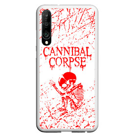 Чехол для Honor P30 с принтом cannibal corpse в Курске, Силикон | Область печати: задняя сторона чехла, без боковых панелей | Тематика изображения на принте: cannibal | cannibal corpse | cannibal corpse butchered at birth | cannibal corpse eaten back to life | cannibal corpse hammer smashed face | corpse | death metal | металл | пластинки с металлическим лезвием | рок | труп каннибала