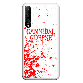 Чехол для Honor P30 с принтом cannibal corpse в Курске, Силикон | Область печати: задняя сторона чехла, без боковых панелей | Тематика изображения на принте: cannibal | cannibal corpse | cannibal corpse butchered at birth | cannibal corpse eaten back to life | cannibal corpse hammer smashed face | corpse | death metal | металл | пластинки с металлическим лезвием | рок | труп каннибала