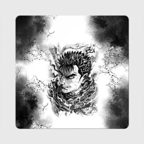Магнит виниловый Квадрат с принтом BERSERK БЕРСЕРК в Курске, полимерный материал с магнитным слоем | размер 9*9 см, закругленные углы | anime | anime berserk | berserk | knight | manga | аниме | аниме берсерк | берсерк | клеймо | манга | рыцарь | япония