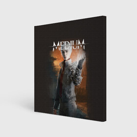 Холст квадратный с принтом The Medium в Курске, 100% ПВХ |  | horror | medium | the medium | марианна | медиум