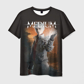 Мужская футболка 3D с принтом The Medium в Курске, 100% полиэфир | прямой крой, круглый вырез горловины, длина до линии бедер | horror | medium | the medium | марианна | медиум