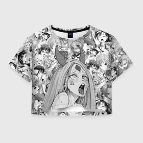 Женская футболка Crop-top 3D с принтом KAGUYA AHEGAO | КАГУЯ АХЕГАО в Курске, 100% полиэстер | круглая горловина, длина футболки до линии талии, рукава с отворотами | ahegao | japanese anime | kaguya | kawai | kowai | oppai | otaku | senpai | sugoi | waifu | yandere | ахегао | кагуя | ковай | отаку | семпай | сенпай | сэмпай | яндере | японская анимация