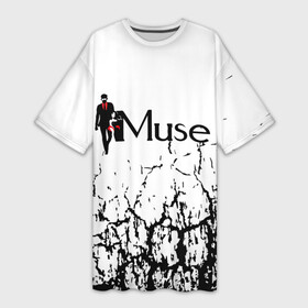 Платье-футболка 3D с принтом muse в Курске,  |  | alternative | alternative rock | christopher wolstenholme | dominic howard | matthew bellamy | muse | muse musical group | music (tv genre) | warner music group (record label) | wmg | альтернатива | доминик ховард | муза | музыкальная группа