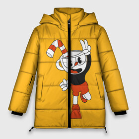 Женская зимняя куртка Oversize с принтом CUPHEAD в Курске, верх — 100% полиэстер; подкладка — 100% полиэстер; утеплитель — 100% полиэстер | длина ниже бедра, силуэт Оверсайз. Есть воротник-стойка, отстегивающийся капюшон и ветрозащитная планка. 

Боковые карманы с листочкой на кнопках и внутренний карман на молнии | art | cartoon | cup | cuphead | devil | dice | game | king | mugman | the | арт | бос | босс | голова | демон | дьявол | игра | капхед | магмен | мультик | мультфильм | платформер | чаша | чашка | человек | черт