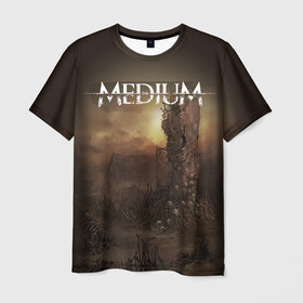 Мужская футболка 3D с принтом Медиум в Курске, 100% полиэфир | прямой крой, круглый вырез горловины, длина до линии бедер | horror | medium | the medium | марианна | медиум