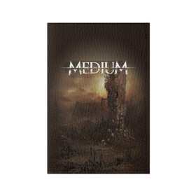 Обложка для паспорта матовая кожа с принтом Медиум в Курске, натуральная матовая кожа | размер 19,3 х 13,7 см; прозрачные пластиковые крепления | horror | medium | the medium | марианна | медиум
