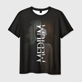 Мужская футболка 3D с принтом Medium в Курске, 100% полиэфир | прямой крой, круглый вырез горловины, длина до линии бедер | horror | medium | the medium | марианна | медиум
