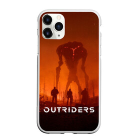 Чехол для iPhone 11 Pro матовый с принтом Outriders в Курске, Силикон |  | game | outriders | rpg | shooter | босс | всадники | игра | монстр | рпг | шутер