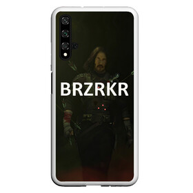 Чехол для Honor 20 с принтом BRZRZR в Курске, Силикон | Область печати: задняя сторона чехла, без боковых панелей | Тематика изображения на принте: berserker | киану ривз | комикс | постер