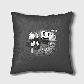 Подушка 3D с принтом CUPHEAD в Курске, наволочка – 100% полиэстер, наполнитель – холлофайбер (легкий наполнитель, не вызывает аллергию). | состоит из подушки и наволочки. Наволочка на молнии, легко снимается для стирки | art | cartoon | cup | cuphead | devil | dice | game | king | mugman | the | арт | бос | босс | голова | демон | дьявол | игра | капхед | магмен | мультик | мультфильм | платформер | чаша | чашка | человек | черт