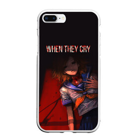 Чехол для iPhone 7Plus/8 Plus матовый с принтом When they cry в Курске, Силикон | Область печати: задняя сторона чехла, без боковых панелей | Тематика изображения на принте: anime | higurashi no naku koro ni | аниме | анимэ | безумие | близняшки | детектив | когда плачут цикады | майбара | маэбара | мион | рена | рика | рюгу рена | сато | сатоко | сверхъестественное | сонодзаки шион