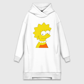 Платье-худи хлопок с принтом Лиза Симпсон в Курске,  |  | lisa simpson | simpsons | лиза | лиза симпсон | симпсоны