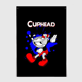 Постер с принтом Cuphead в Курске, 100% бумага
 | бумага, плотность 150 мг. Матовая, но за счет высокого коэффициента гладкости имеет небольшой блеск и дает на свету блики, но в отличии от глянцевой бумаги не покрыта лаком | cup head | cuphead | run and gun | детям | капхед | капхэд | логотипы игр | персонажи игр | чашка