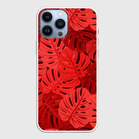 Чехол для iPhone 13 Pro Max с принтом Тропические листья Монстера в Курске,  |  | art | background | design | exotic | fabric | fashion | hawaii | illustration | jungle | leaf | monstera | nature | palm | pattern | plant | summer | texture | tree | tropical | vector | wallpaper | листья | монстера | паттерн | растение | тропика | узоры