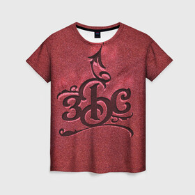 Женская футболка 3D с принтом ЗБС в Курске, 100% полиэфир ( синтетическое хлопкоподобное полотно) | прямой крой, круглый вырез горловины, длина до линии бедер | music | rap | underground | збс | музыка | рэп | улица | хип хоп