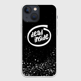 Чехол для iPhone 13 mini с принтом DEAD INSIDE в Курске,  |  | dead inside | dont open | гуль | дед инсайт | дединсайт | дэд инсайт | дэдинсайт | интроверт | кен канеки | мертв внутри | мертвый внутри