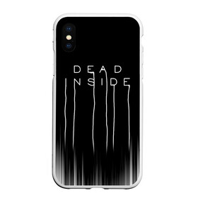 Чехол для iPhone XS Max матовый с принтом DEAD INSIDE | DEATH STRANDING в Курске, Силикон | Область печати: задняя сторона чехла, без боковых панелей | dead inside | dont open | гуль | дед инсайт | дединсайт | дэд инсайт | дэдинсайт | интроверт | кен канеки | мертв внутри | мертвый внутри