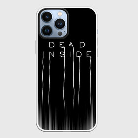 Чехол для iPhone 13 Pro Max с принтом DEAD INSIDE | DEATH STRANDING в Курске,  |  | Тематика изображения на принте: dead inside | dont open | гуль | дед инсайт | дединсайт | дэд инсайт | дэдинсайт | интроверт | кен канеки | мертв внутри | мертвый внутри