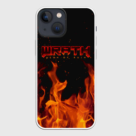 Чехол для iPhone 13 mini с принтом WRATH: Aeon of Ruin FIRE в Курске,  |  | 90 е | aeon of ruin | quake | tegunvteg | wrath | wrath: aeon of ruin | игра | компьютерная игра | монстры | огонь | пламя | ретро | реьро шутер | шутер