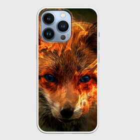 Чехол для iPhone 13 Pro с принтом Огненная лиса в Курске,  |  | fox | foxy | животное | звери | лиса | лисенок | лисичка | милая | рыжая | фокс