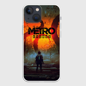 Чехол для iPhone 13 mini с принтом Metro Exodus в Курске,  |  | 2033 | exodus | metro | metro 2033 | metro exodus | stalker | апокалипсис | диггер | дигеры | метро | разрушка | эпидемия