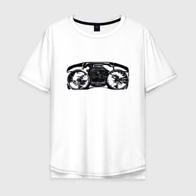 Мужская футболка хлопок Oversize с принтом Панель приборов суперкара в Курске, 100% хлопок | свободный крой, круглый ворот, “спинка” длиннее передней части | koenigsegg | гиперкар | панель приборов | приборы авто | суперкар