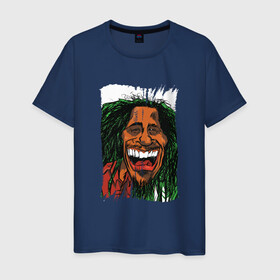 Мужская футболка хлопок с принтом Боб Марли Карикатура в Курске, 100% хлопок | прямой крой, круглый вырез горловины, длина до линии бедер, слегка спущенное плечо. | art | bob marley | jah | jamaica | music | no woman no cry | rasta | rastaman | reggae | retro | vintage | ziggy | арт | винтаж | джа | жизнь за деньги не купишь | зигги | раста | растаман | растафарианство | ретро | рисунок | счастье | улыб