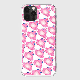 Чехол для iPhone 12 Pro с принтом Сказочная розовая лягушка в Курске, силикон | область печати: задняя сторона чехла, без боковых панелей | единорог | животное | лягушка | персонаж | сказка