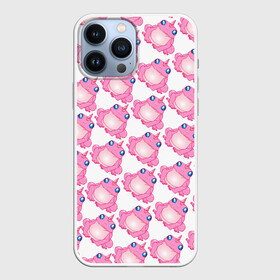 Чехол для iPhone 13 Pro Max с принтом Сказочная розовая лягушка в Курске,  |  | Тематика изображения на принте: единорог | животное | лягушка | персонаж | сказка