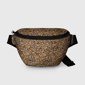 Поясная сумка 3D с принтом Leopard в Курске, 100% полиэстер | плотная ткань, ремень с регулируемой длиной, внутри несколько карманов для мелочей, основное отделение и карман с обратной стороны сумки застегиваются на молнию | cheetah | leopard | wool | леопард