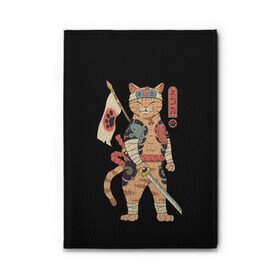 Обложка для автодокументов с принтом Shogun Cat в Курске, натуральная кожа |  размер 19,9*13 см; внутри 4 больших “конверта” для документов и один маленький отдел — туда идеально встанут права | Тематика изображения на принте: cat | cats | japan | ninja | samurai | shogun | yakuza | катана | кот | котенок | коты | котэ | котята | кошка | ниндзя | самурай | сёгун | якудза | япония