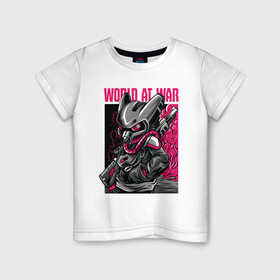 Детская футболка хлопок с принтом War в Курске, 100% хлопок | круглый вырез горловины, полуприлегающий силуэт, длина до линии бедер | steampunk | арт | графика | обои | плакат | постер | стимпанк