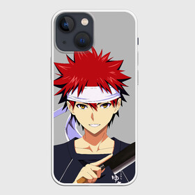 Чехол для iPhone 13 mini с принтом Food wars Shokugeki no Soma в Курске,  |  | anime | cook | food | food wars | manga | shokugeki no soma | аниме | еда | кулинарные поединки сомы | кухня | манга | повар | повар боец сома